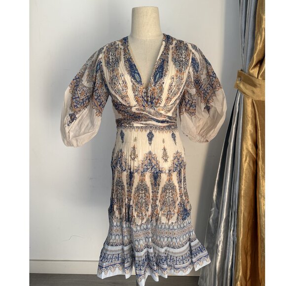 Zimmermann Dresses & Skirts - Zimmermann Printed Plissé-Organza Mini Dress